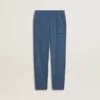 Pantaloni da jogging blu da bambino con ricamo