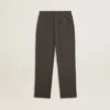 Pantaloni da jogging da bambino verde militare con ricami