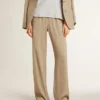 Pantaloni da jogging da donna color travertino