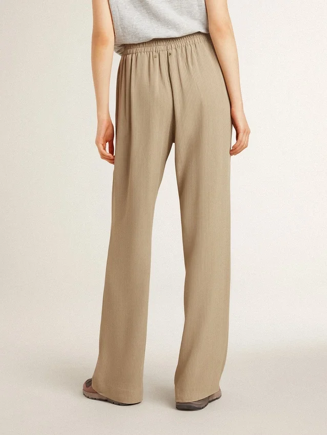 Pantaloni da jogging da donna color travertino