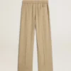 Pantaloni da jogging da donna color travertino