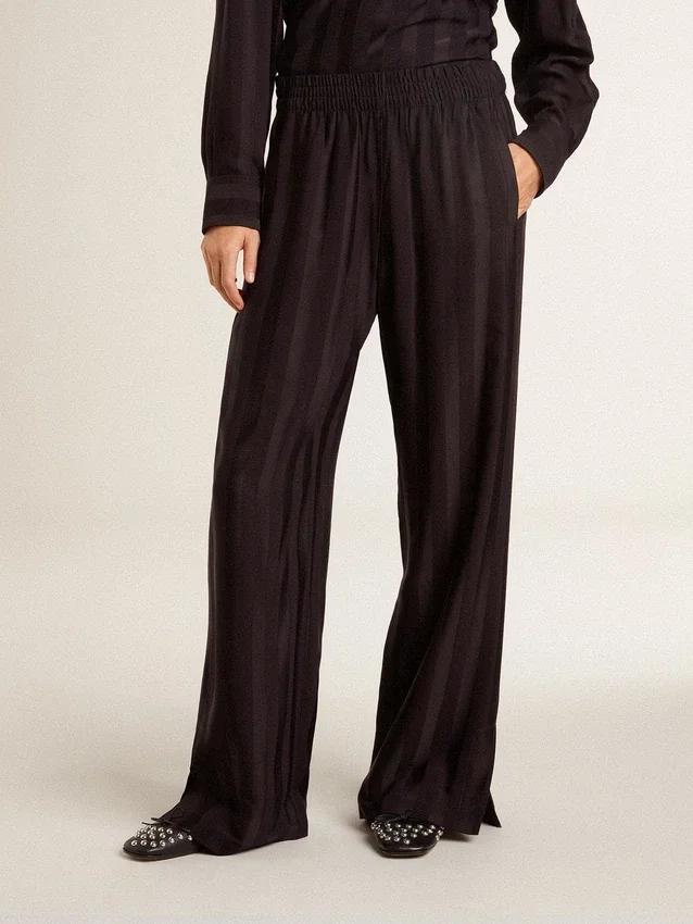Pantaloni da jogging da donna con spacco alla caviglia