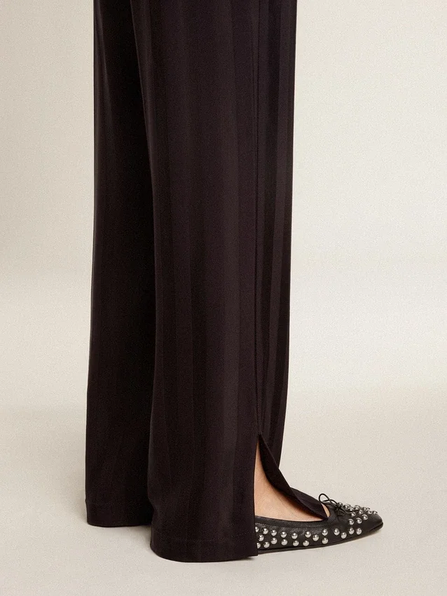Pantaloni da jogging da donna con spacco alla caviglia