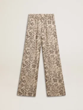 Pantaloni da jogging da donna con stampa floreale