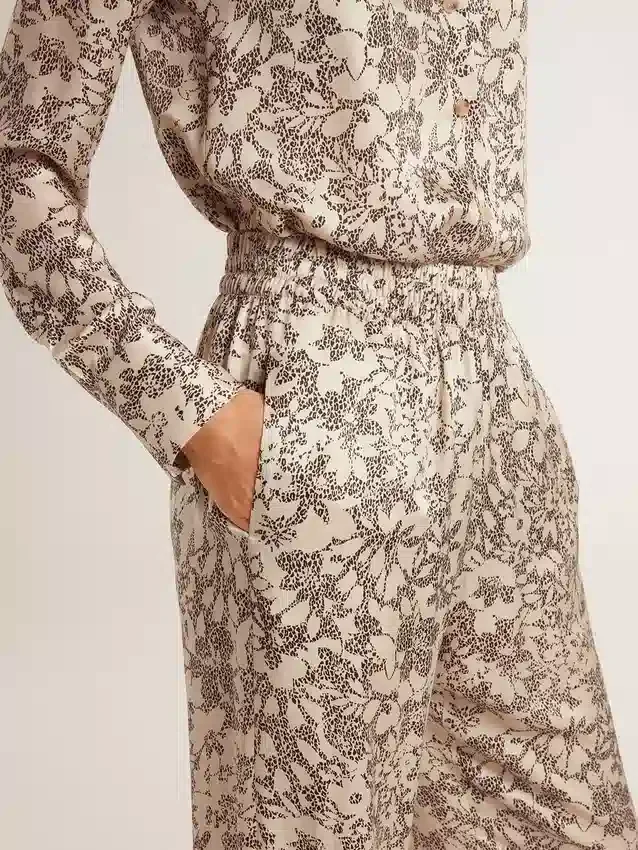 Pantaloni da jogging da donna con stampa floreale