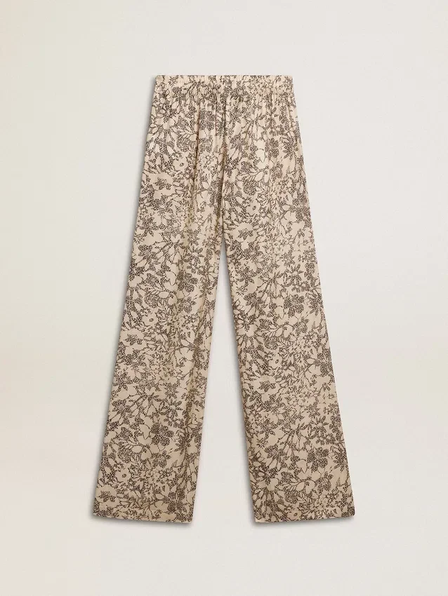 Pantaloni da jogging da donna con stampa floreale
