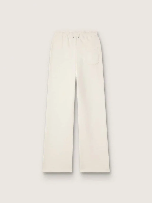Pantaloni da jogging da donna in cotone bianco