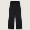 Pantaloni da jogging da donna in lana leggera nera