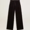 Pantaloni da jogging da donna in misto cotone effetto velluto