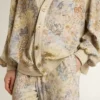 Pantaloni da jogging da donna multicolori con stampa floreale