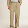 Pantaloni da jogging da uomo color travertino