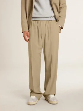 Pantaloni da jogging da uomo color travertino