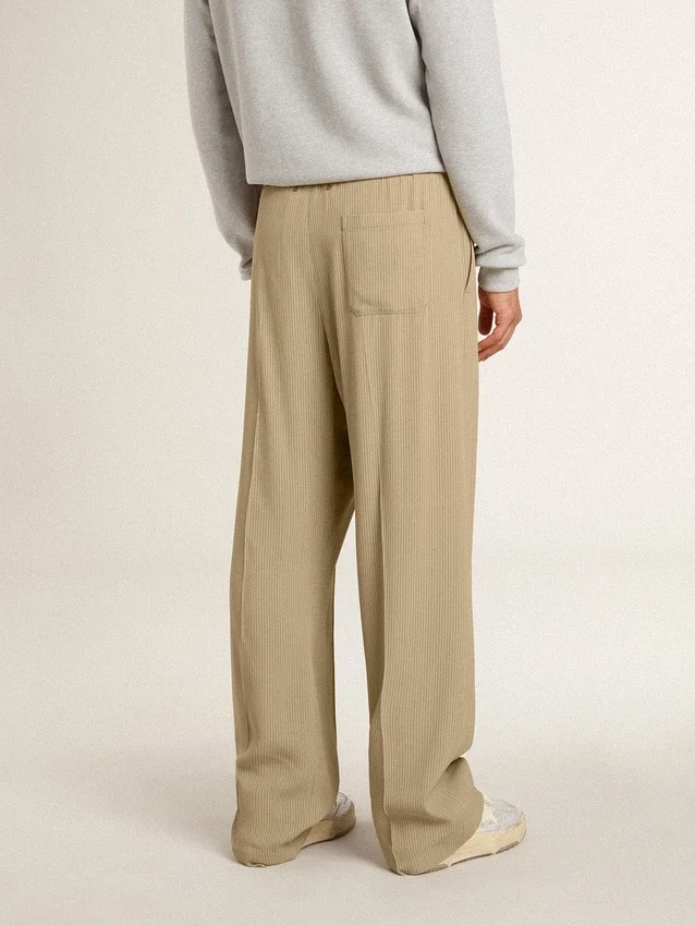 Pantaloni da jogging da uomo color travertino
