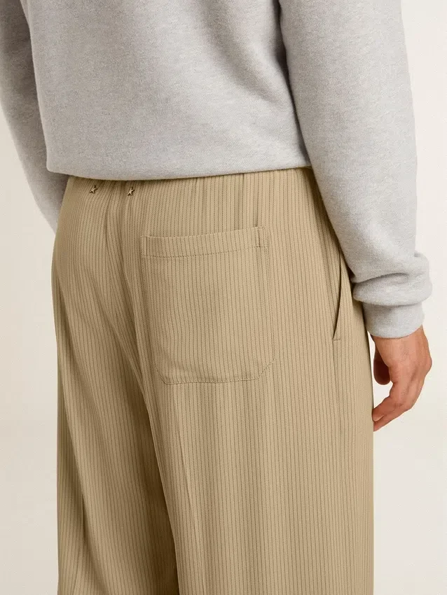 Pantaloni da jogging da uomo color travertino