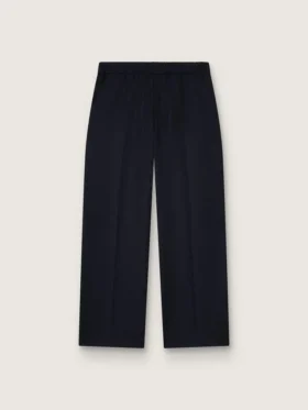 Pantaloni da jogging da uomo in lana blu scuro
