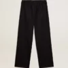Pantaloni da jogging da uomo in lana blu scuro