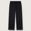 Pantaloni da jogging da uomo in lana nera