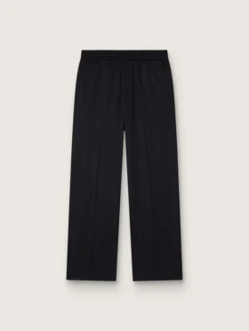 Pantaloni da jogging da uomo in lana nera