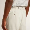 Pantaloni da jogging da uomo in misto lana color kaki