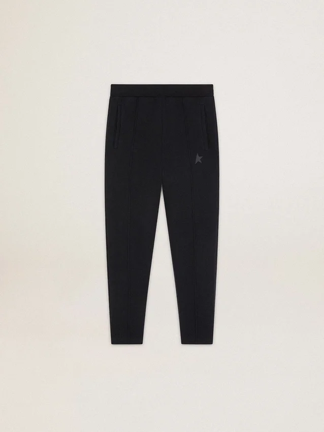 Pantaloni da jogging da uomo neri con stella sul davanti