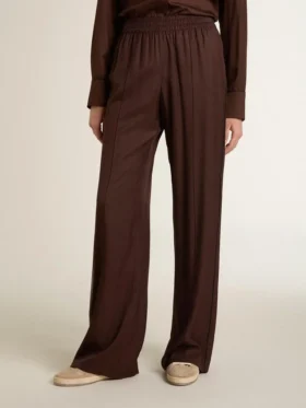 Pantaloni da jogging marroni da donna