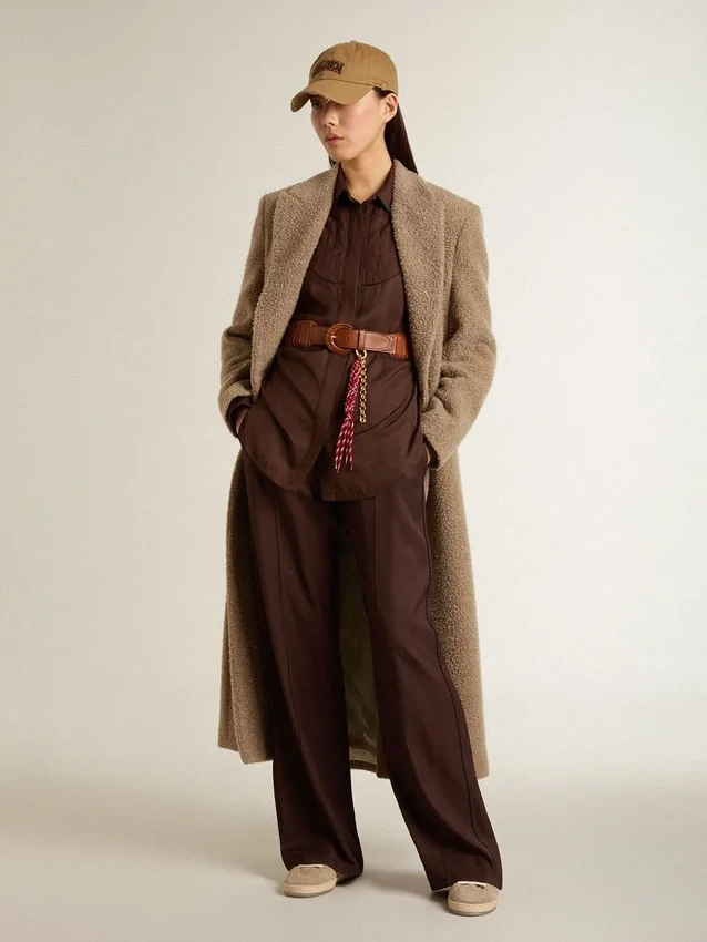 Pantaloni da jogging marroni da donna