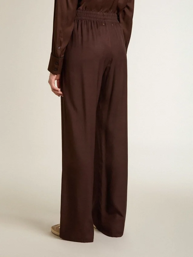 Pantaloni da jogging marroni da donna