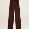 Pantaloni da jogging marroni da donna