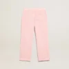Pantaloni da jogging rosa con stella glitterata sul davanti