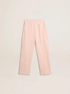 Pantaloni da jogging rosa per bambine con stampa