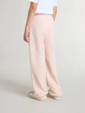 Pantaloni da jogging rosa per bambine con stampa