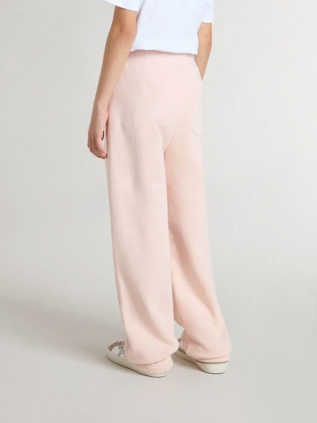 Pantaloni da jogging rosa per bambine con stampa
