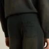 Pantaloni da jogging unisex neri lavati