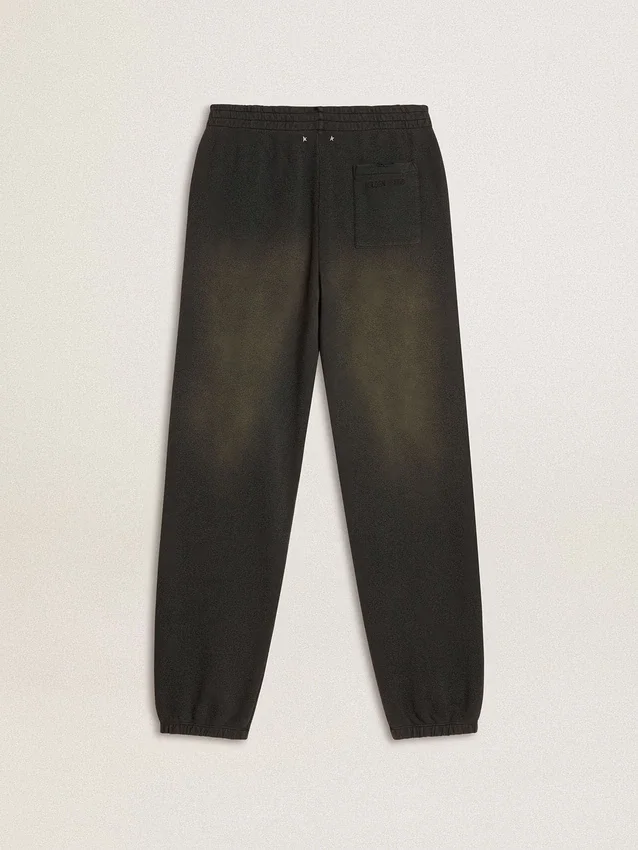 Pantaloni da jogging unisex neri lavati