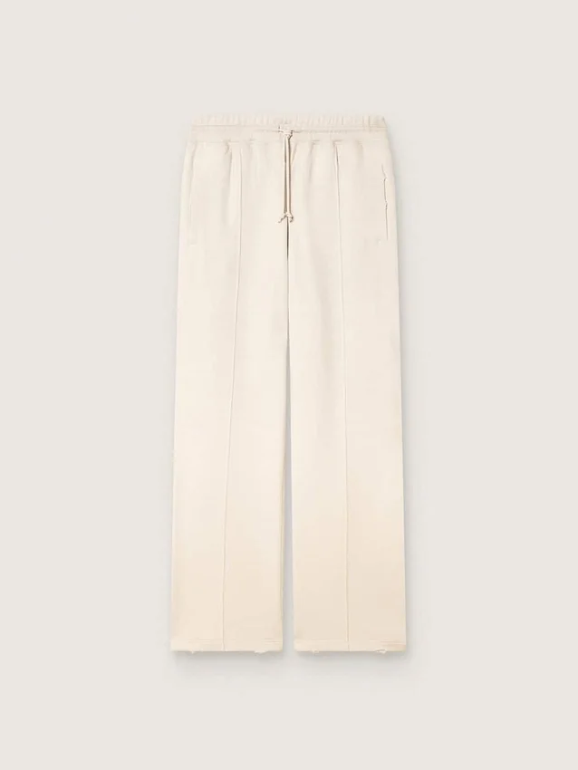 Pantaloni da tuta unisex Star in felpa bianca vintage