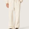 Pantaloni da tuta unisex Star in felpa bianca vintage