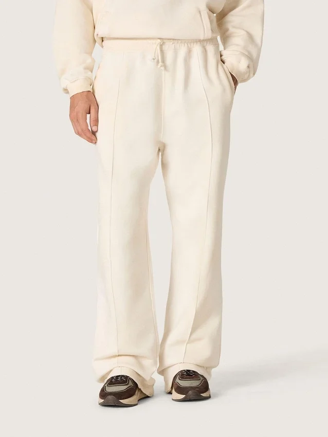 Pantaloni da tuta unisex Star in felpa bianca vintage