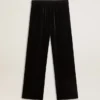 Pantaloni da uomo effetto velluto nero
