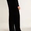 Pantaloni da uomo effetto velluto nero