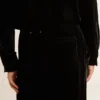 Pantaloni da uomo effetto velluto nero