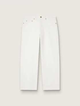 Pantaloni da uomo in denim bianco