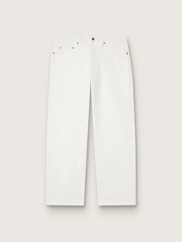 Pantaloni da uomo in denim bianco