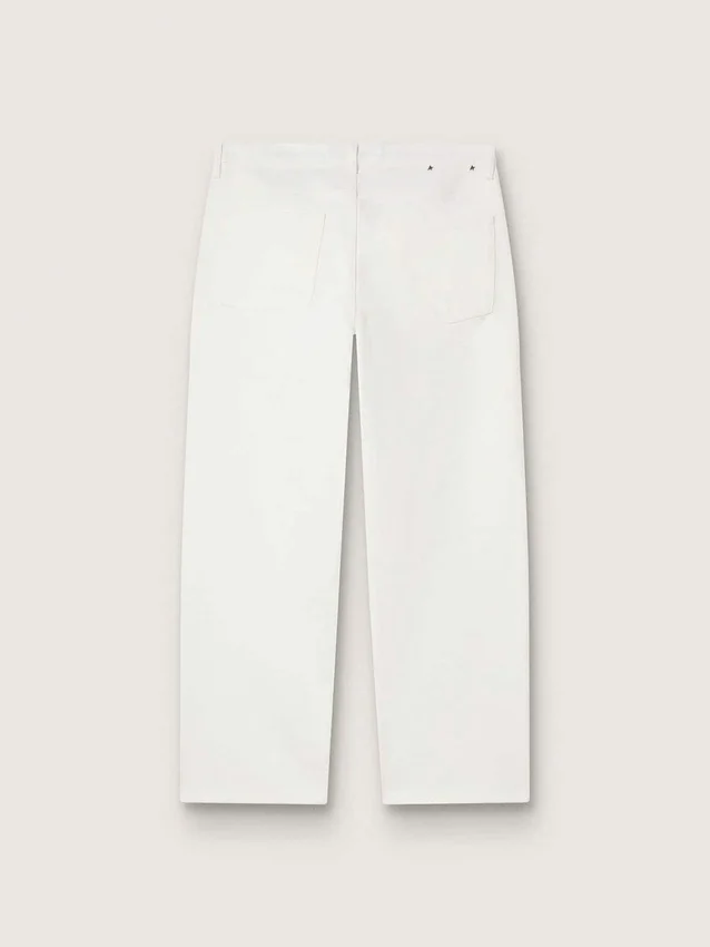 Pantaloni da uomo in denim bianco