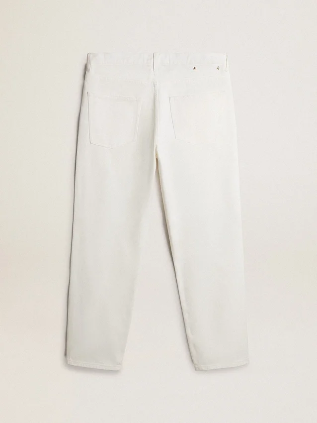 Pantaloni da uomo in denim bianco