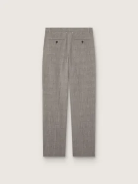 Pantaloni da uomo slim fit con motivo a quadri Prince of Wales grigio
