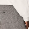 Pantaloni da uomo slim fit con motivo a quadri Prince of Wales grigio