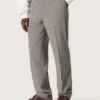 Pantaloni da uomo slim fit con motivo a quadri Prince of Wales grigio