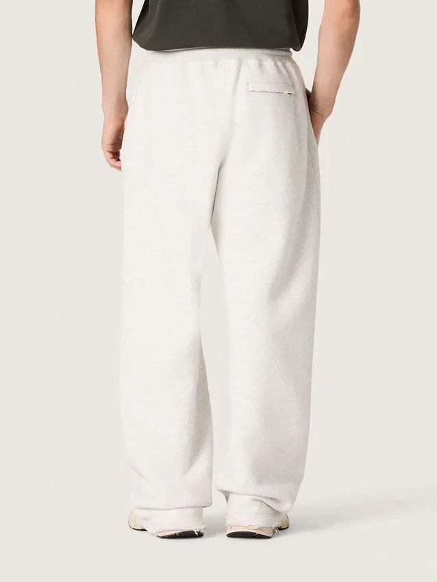 Pantaloni della tuta unisex Star in felpa grigio melange
