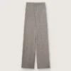 Pantaloni oversize da donna con motivo a quadri Prince of Wales grigio