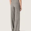 Pantaloni oversize da donna con motivo a quadri Prince of Wales grigio
